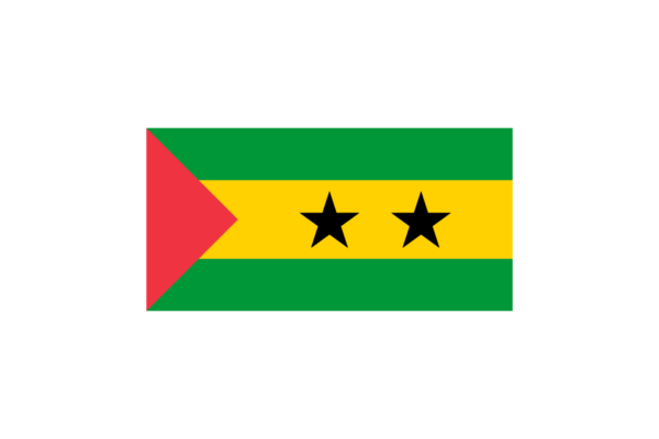 中央アフリカ-サントメ・プリンシペ (São Tomé and Príncipe)国旗のフリー素材、無料素材イラストダウンロード　ai png