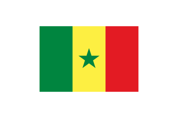西アフリカ-セネガル (Senegal)国旗のフリー素材、無料素材イラストダウンロード　ai png