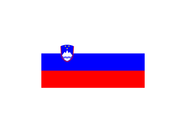 スロベニア (Slovenia)国旗のフリー素材、無料素材イラストダウンロード　ai png