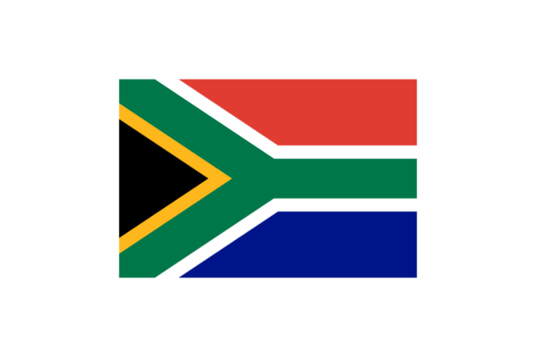 南アメリカ-南アフリカ共和国 (South Africa)国旗のフリー素材、無料素材イラストダウンロード　ai png
