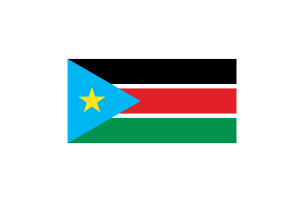 東アフリカ-南スーダン (South Sudan)国旗のフリー素材、無料素材イラストダウンロード　ai png