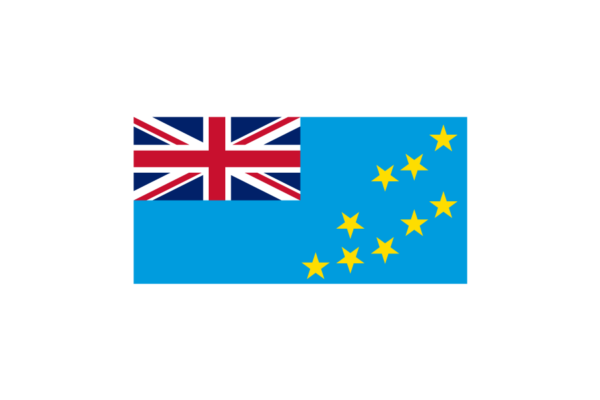 オセアニア（大洋州）ツバル (Tuvalu)国旗のフリー素材、無料素材イラストダウンロード　ai png
