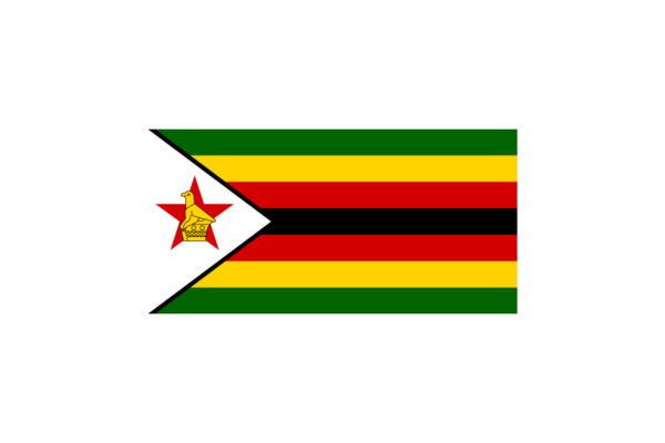 東アフリカ-ジンバブエ (Zimbabwe)国旗のフリー素材、無料素材イラストダウンロード　ai png