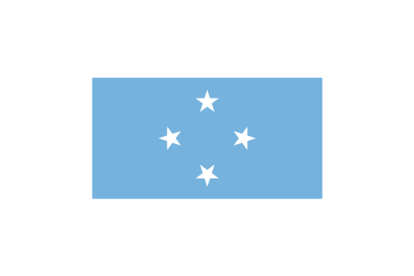 オセアニア（大洋州）ミクロネシア連邦 (Federated States of Micronesia)国旗のフリー素材、無料素材イラストダウンロード　ai png
