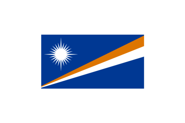 オセアニア（大洋州）マーシャル諸島 (Marshall Islands)国旗のフリー素材、無料素材イラストダウンロード　ai png