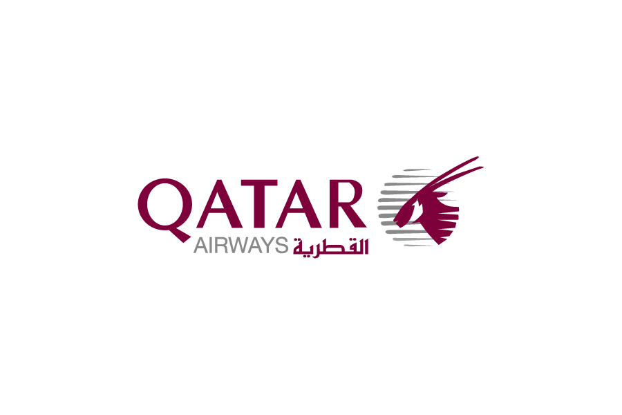 航空会社-カタール航空（Qatar Airways）のロゴマークフリー素材無料イラストレーター ai png素材ダウンロード