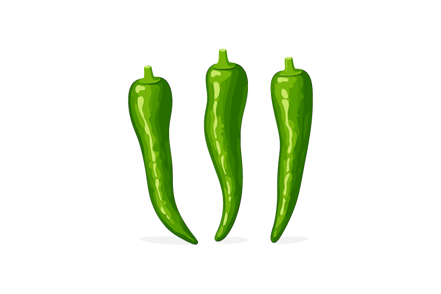 青唐辛子のイラスト