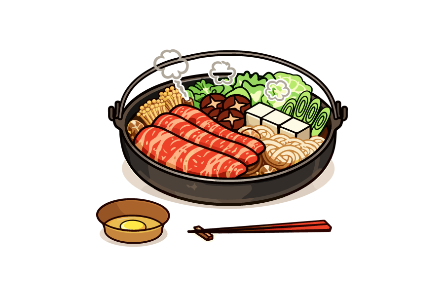 すき焼きのイラスト