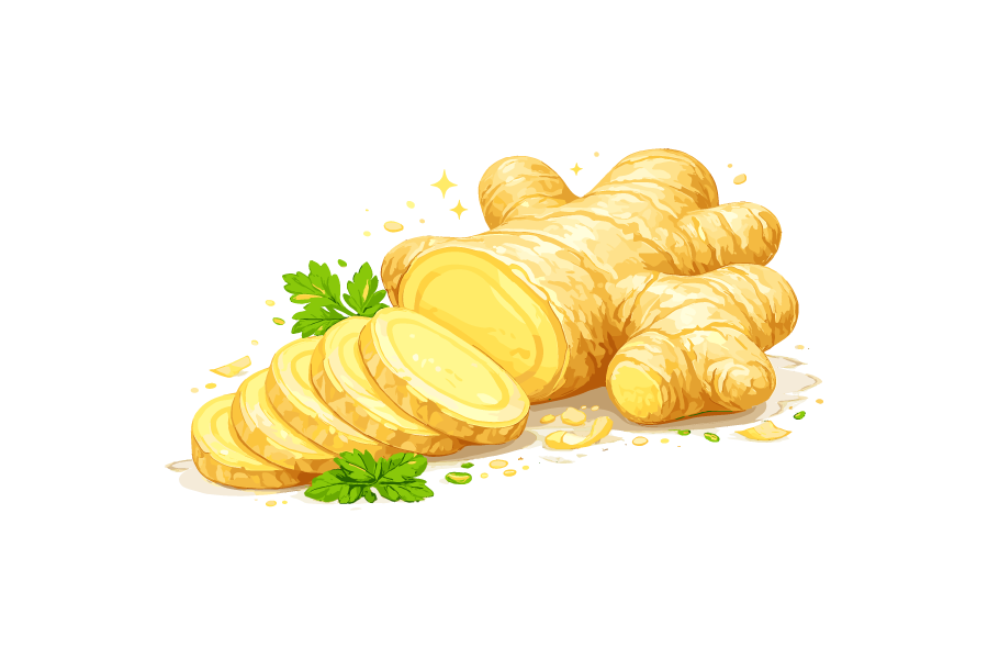 ショウガのイラスト