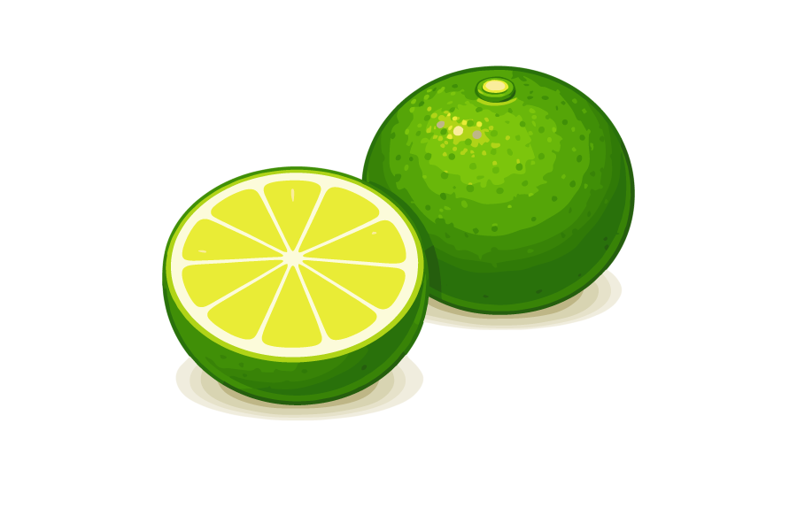 酢橘（すだち）イラスト素材