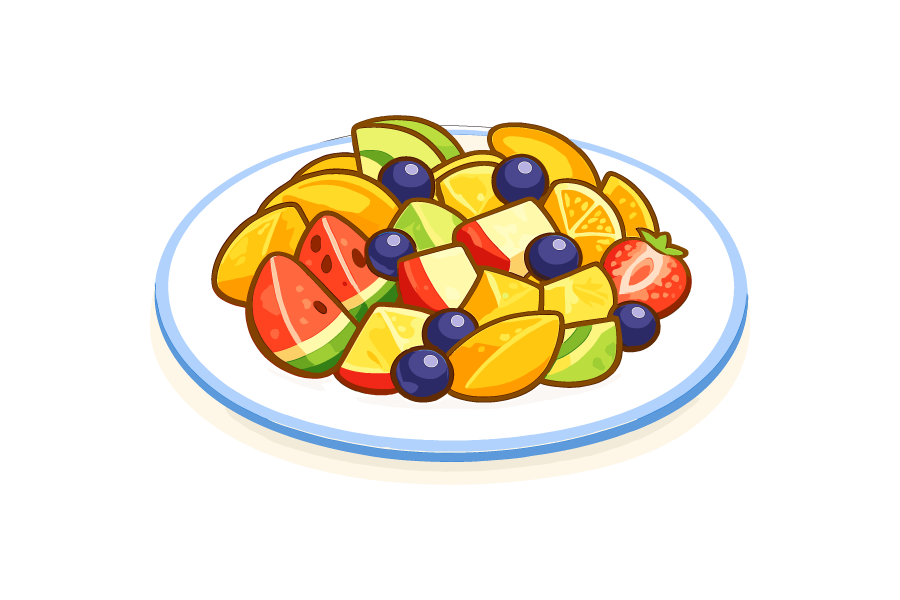 カットフルーツのイラスト