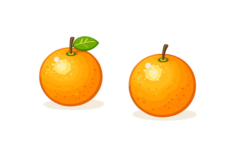 オレンジ・果物イラスト素材