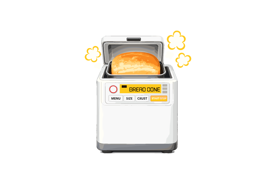 ホームベーカリーのイラスト