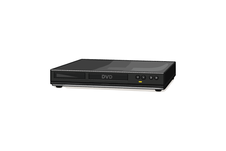 DVDプレイヤー・レコーダーのイラスト