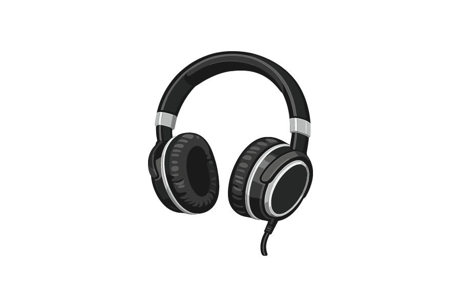 ヘッドホンのイラスト