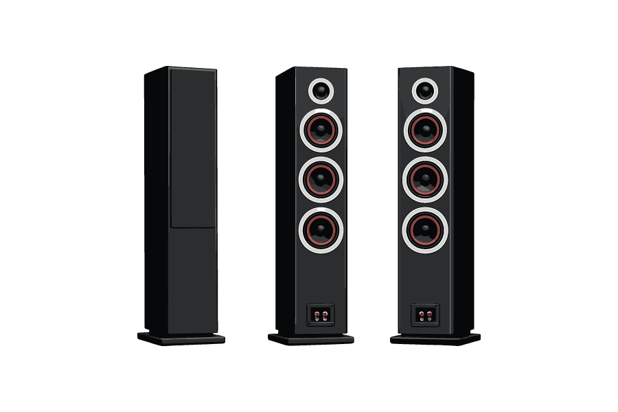 オーディオスピーカーのイラスト