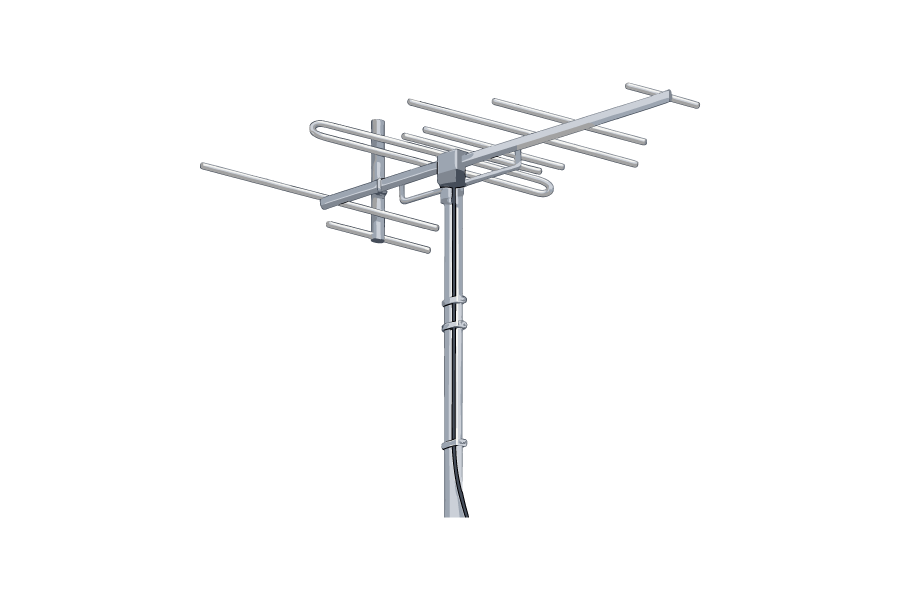 テレビのアンテナのイラスト