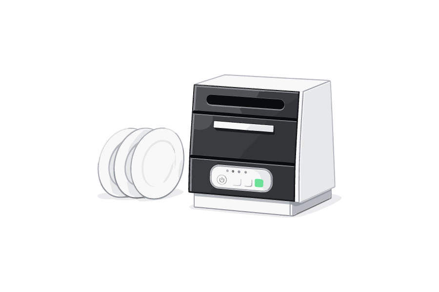 食器洗い機のイラスト