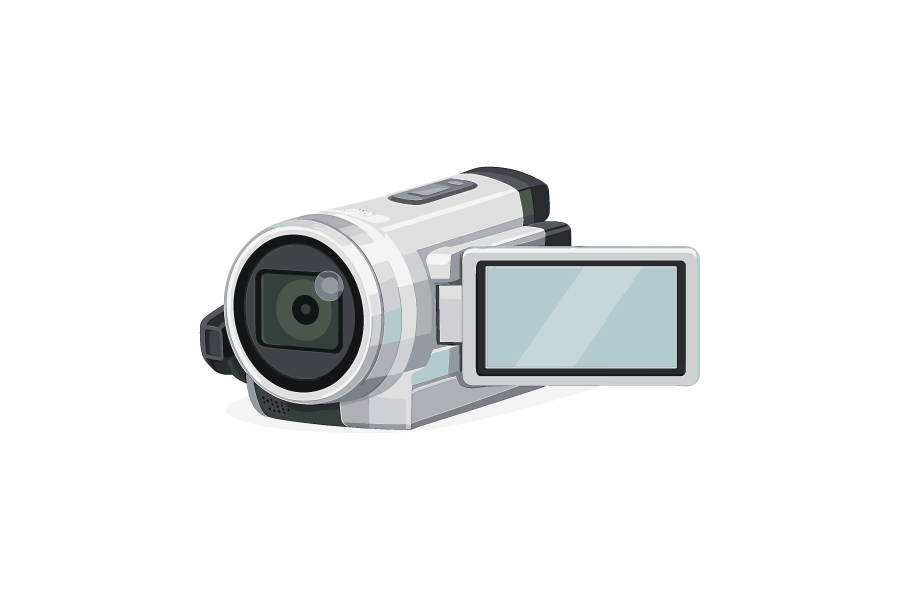 家庭用ビデオカメラのイラスト