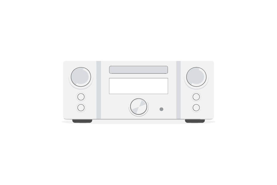 ステレオコンポのイラスト