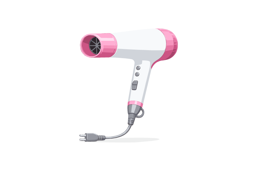 ドライヤーのイラスト