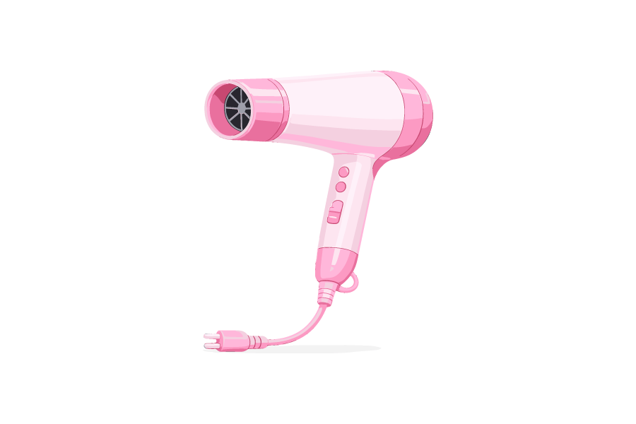 ドライヤーのイラスト