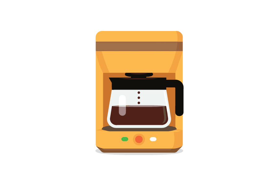 コーヒーメーカーのイラスト
