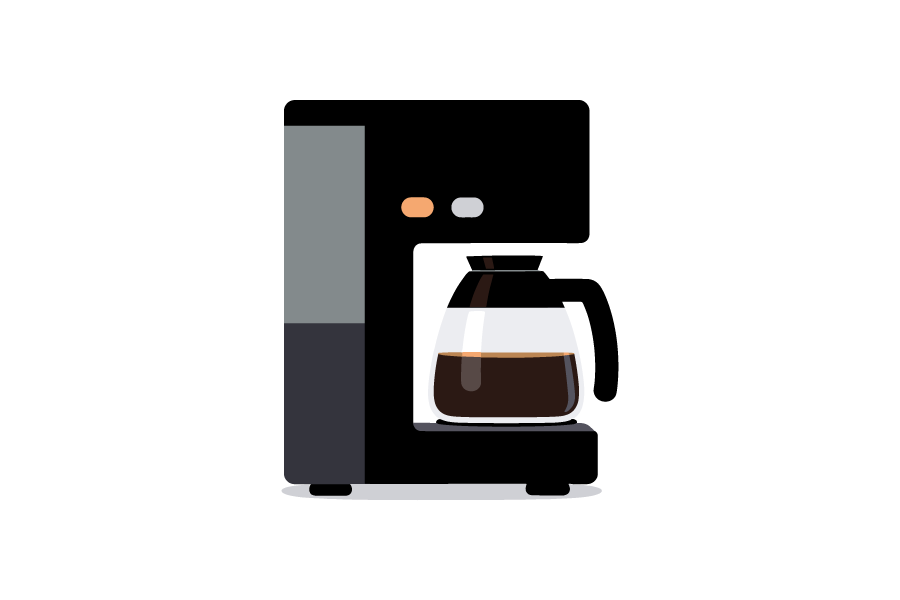 コーヒーメーカーのイラスト