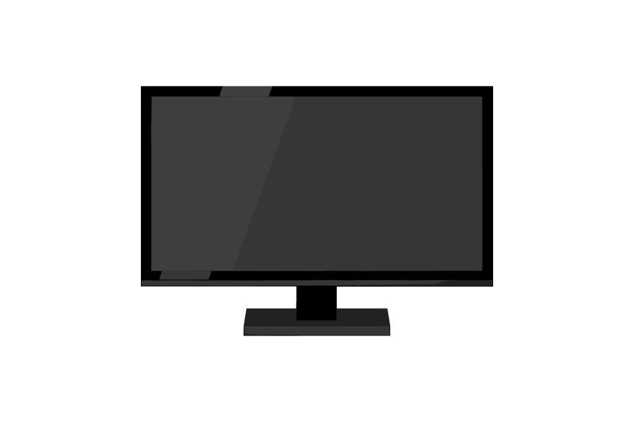 液晶薄型テレビ・モニターのイラスト