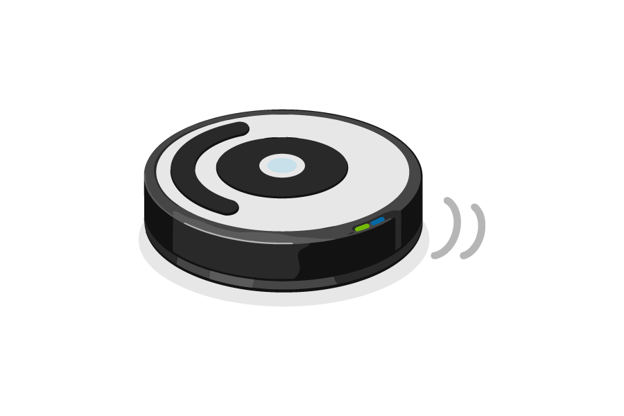 ロボット掃除機のイラスト