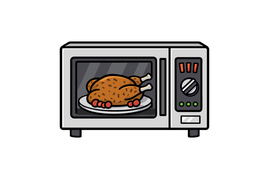 オーブンレンジのイラスト