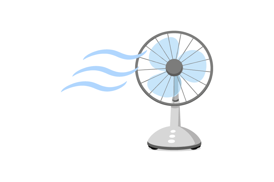 家電・扇風機のイラスト