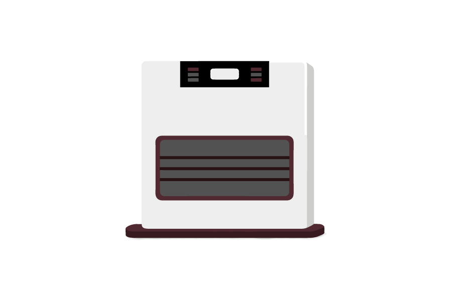 石油ファンヒーターのイラスト