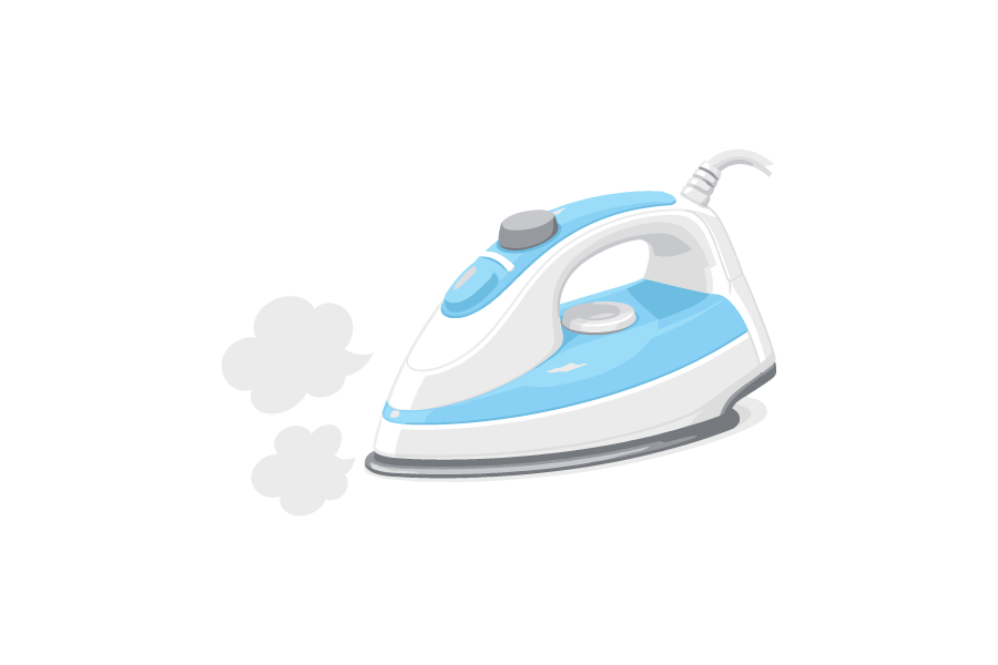 家電・アイロンのイラスト