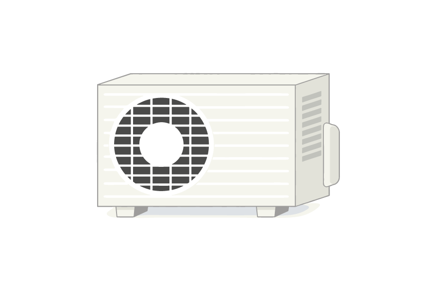 エアコンの室外機のイラスト