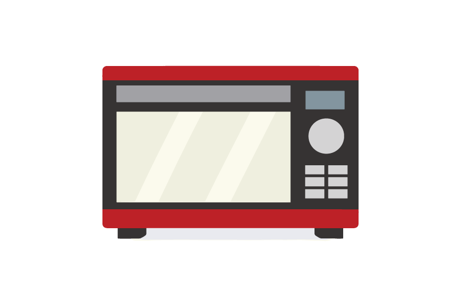 電子レンジのイラスト