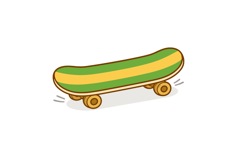 スケートボードのイラスト