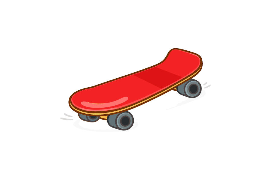 スケートボードのイラスト