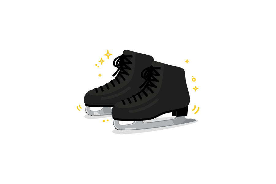 スケート靴のイラスト