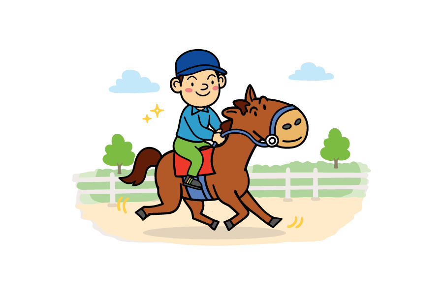 乗馬のイラスト